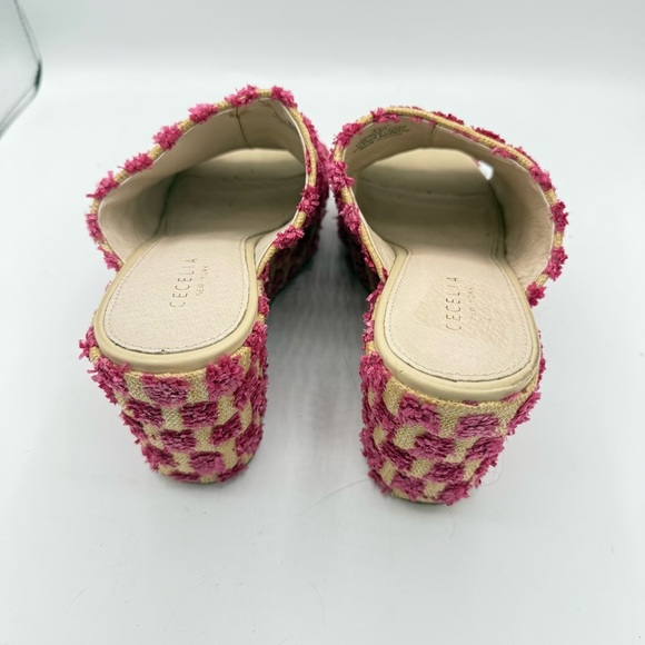 CECELIA NEW YORK Frost Flower Pink Platform Espadrille Sandal Size 9.5 - Picture 7 of 10